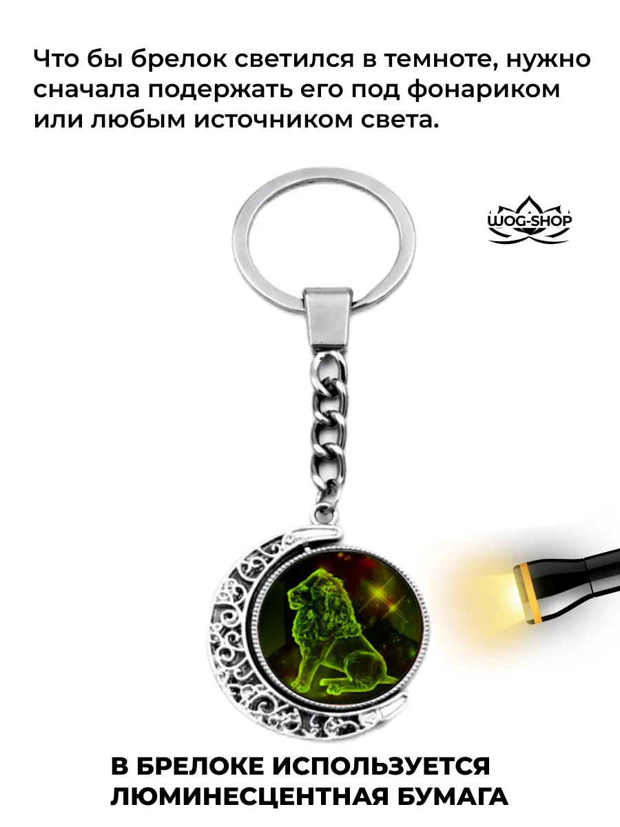 Брелок со знаком зодиака рак